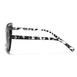 Stylish cat eye sunglasses in black and white tortoise print, designed by Infinite Haze.
