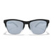 Faded frame sunglasses in black and white featuring grey lenses, combining elegance and contemporary style.