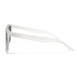 Plastic sunglasses featuring a clear lens, embodying a simple and essential design for everyday wear.