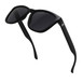 Black sunglasses with a modern black frame, showcasing a timeless and elegant aesthetic.