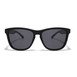 Black sunglasses featuring black lenses, embodying a classic and stylish design suitable for various occasions.