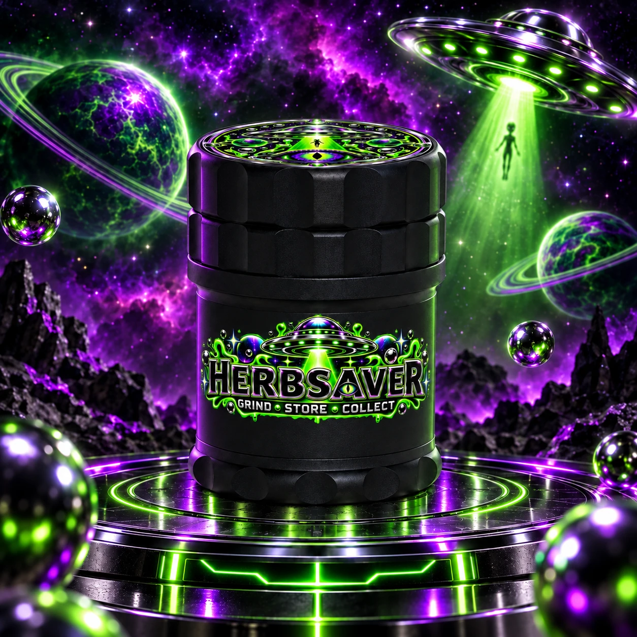 High Invasion Halloween aluminum grinder