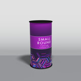 Small round trade show podium counter