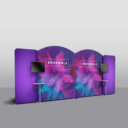 20' Ensemble Tension Fabric Trade Show Display Kit E20D