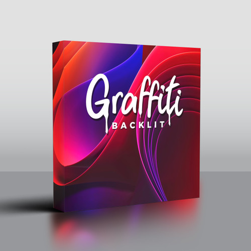 8' Graffiti Backlit Trade Show Display