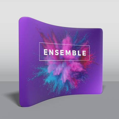 10' Helium by Ensemble Curved Tension Fabric Trade Show Display