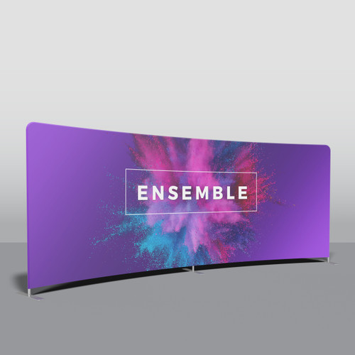 20' Helium by Ensemble Curved Tension Fabric Trade Show Display