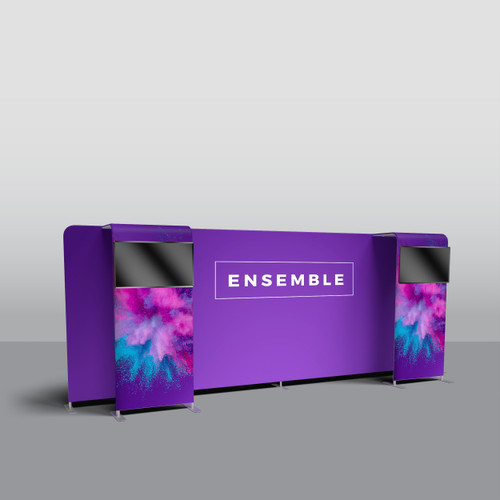 20' Ensemble Tension Fabric Trade Show Display Kit E20I