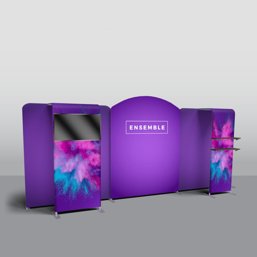 20' Ensemble Tension Fabric Trade Show Display Kit E20J