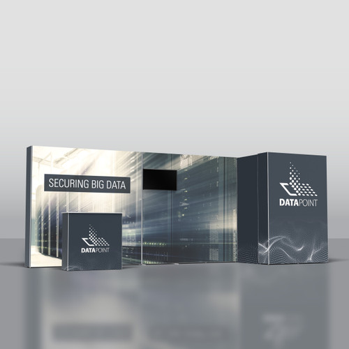 20ft Graffiti Backlit Trade Show Display Kit GB20D with Closet with Optional Counter