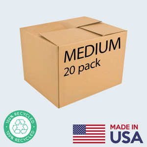 Eco-Friendly Cardboard Moving Boxes, Medium, 20 Pack