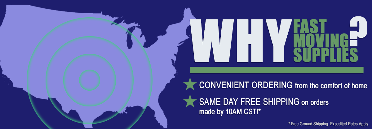 same day shipping on moving supplies