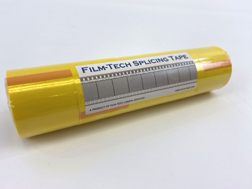 Special 8-perf wide 35mm non-perforated yellow opaque splicing tape (sleeve of 5 double-length rolls)