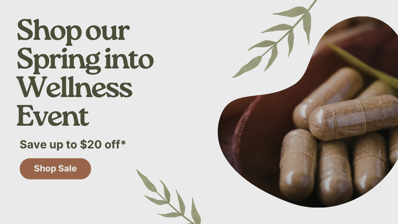 Shop the spring into wellness event by vianda supplements.