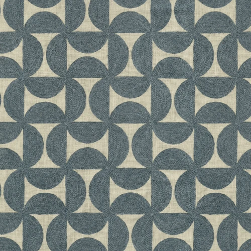 PINWHEELS EMB Indigo