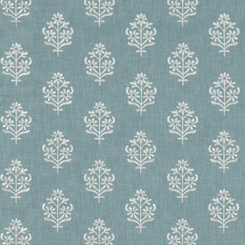 FLORAL SPRIG EMB Chambray