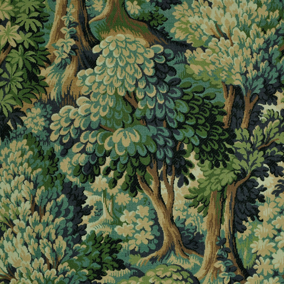 Kaufmann Sullana Printed Drapery Fabric in Aegean Blue