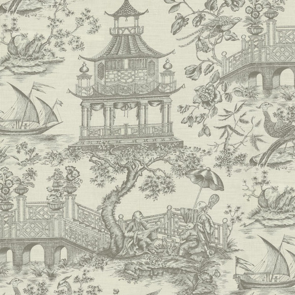 CHINOISERIE TOILE Pewter