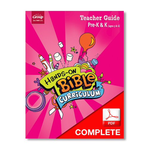 Hands-On Bible Curriculum Pre-K and K Teacher Guide (Download), Fall 2021