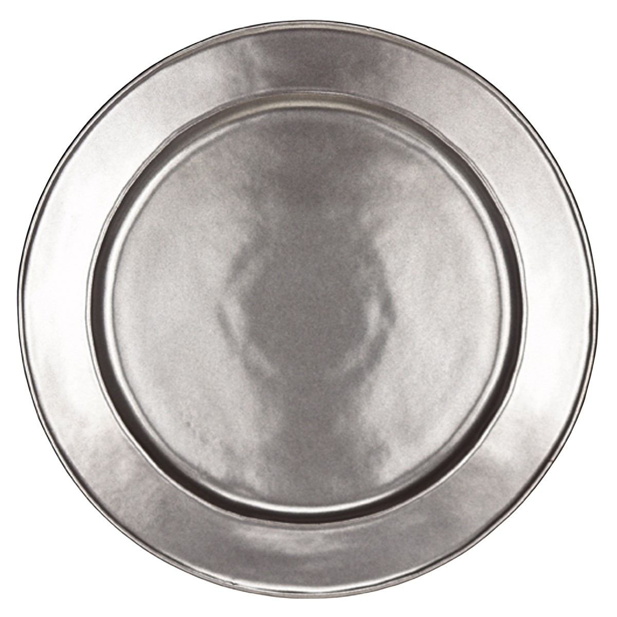 Pewter Stoneware Charger Plate - Plum Pudding