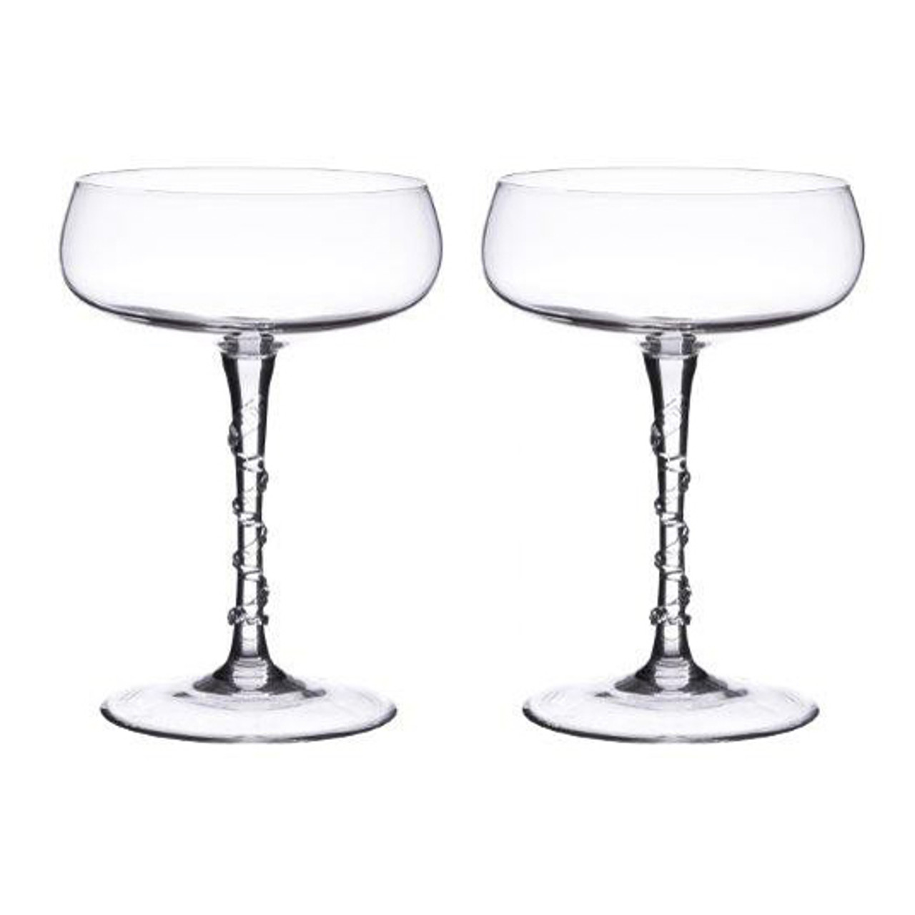 compromis Ordelijk kroon Amalia Champagne Coupe Set of 2 - Plum Pudding