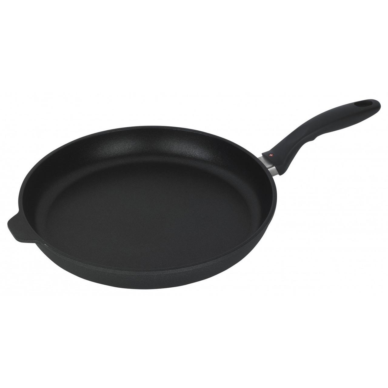 Black Steel Round Frying Pan, Upgraded Version, 12-5/8 Diam.