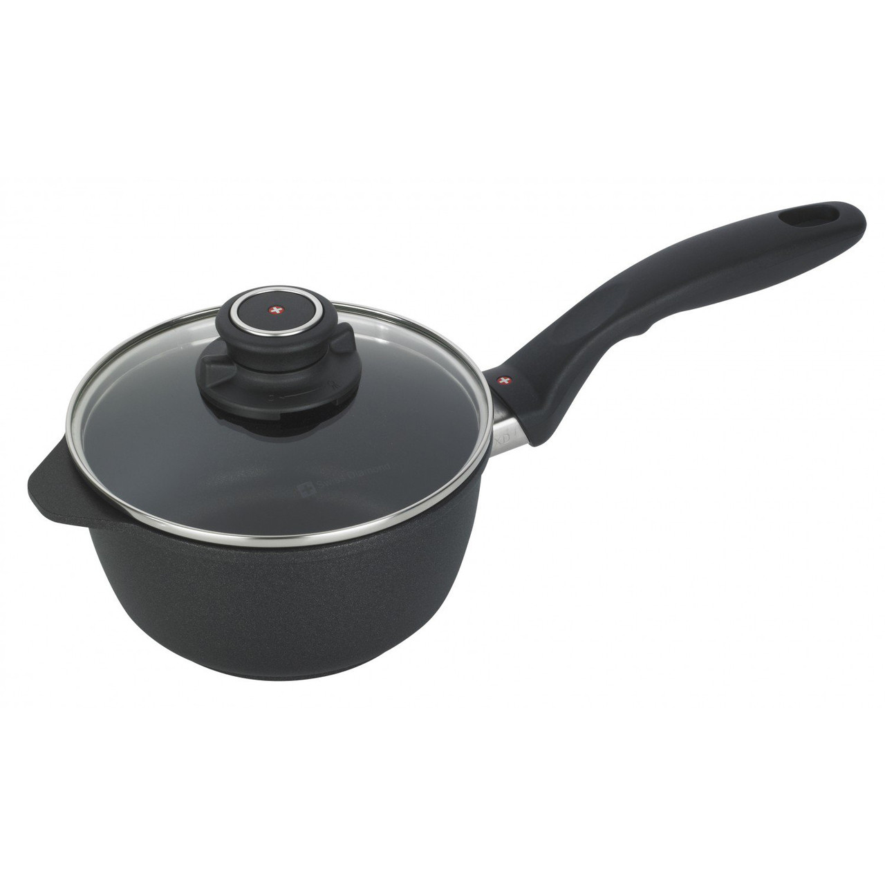 Swiss Diamond XD Nonstick 1.4 Qt Saucepan with Lid