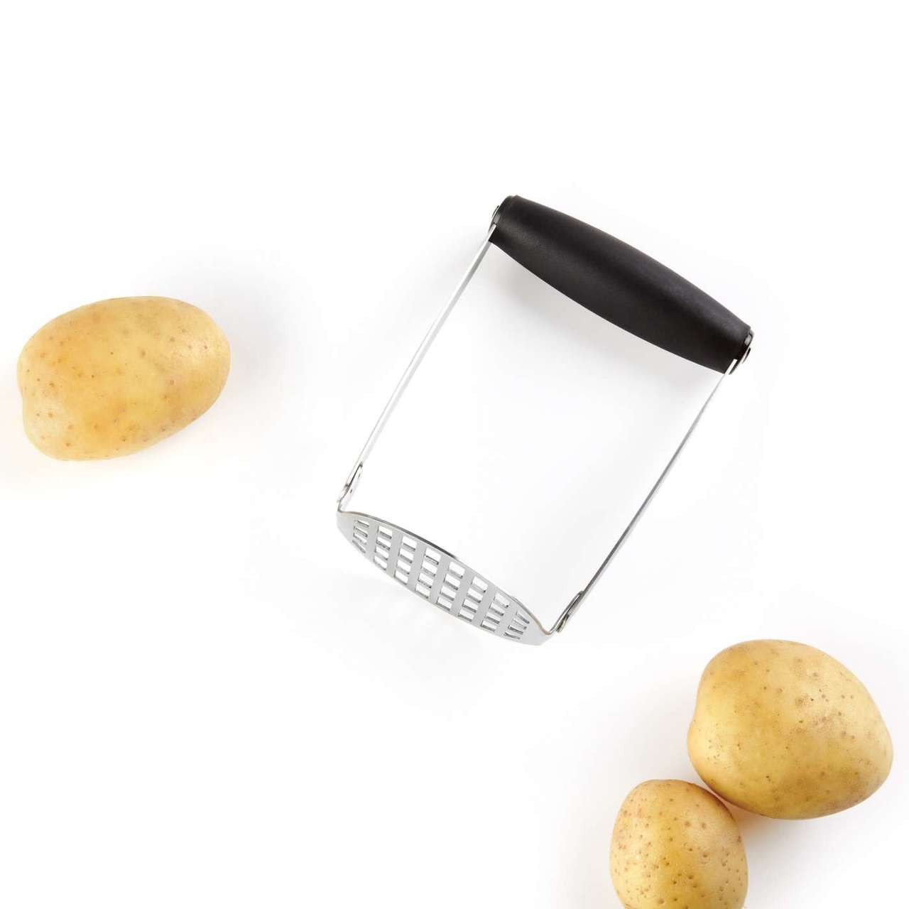 OXO Potato Masher Good Grips Compact Smooth Potato Masher with