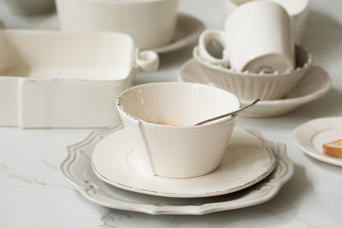 Vietri Lastra Linen Espresso Cup & Saucer - Thumbnail 2