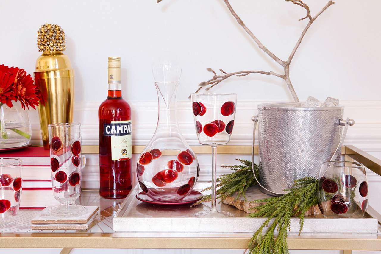 Amalia Stemless Red Wine Glass - Plum Pudding