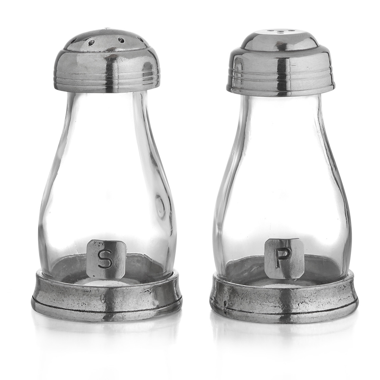 Salt And Pepper Shaker, Salt Pepper Shaker Set, Glass Black And