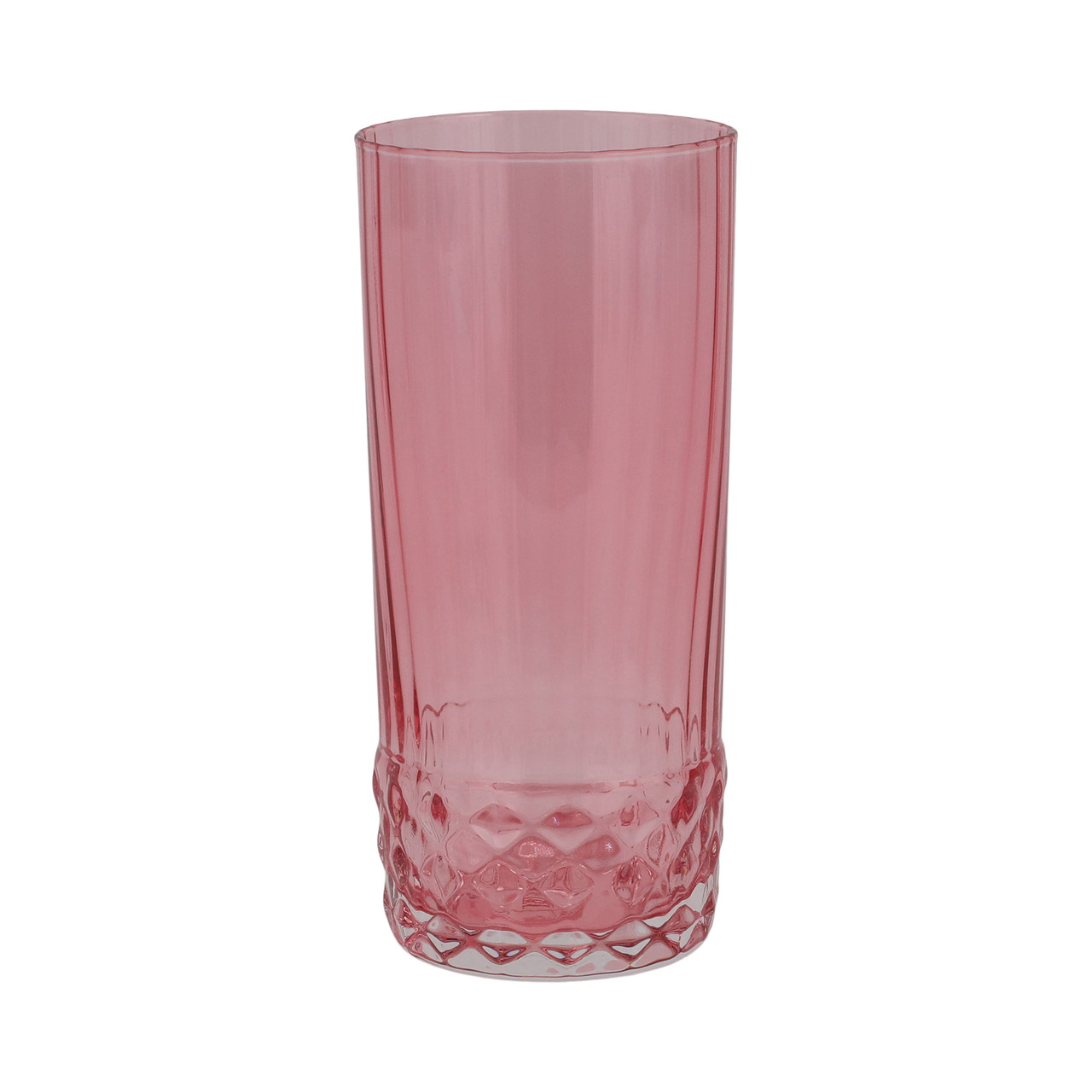 Deco Glass Pink Tall Tumbler