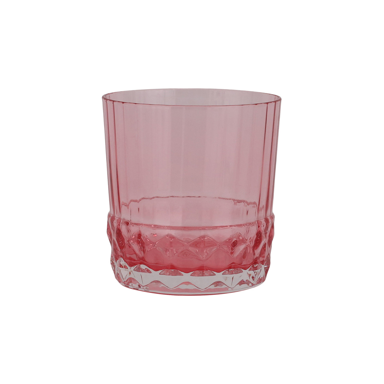 Deco Glass Pink Short Tumbler