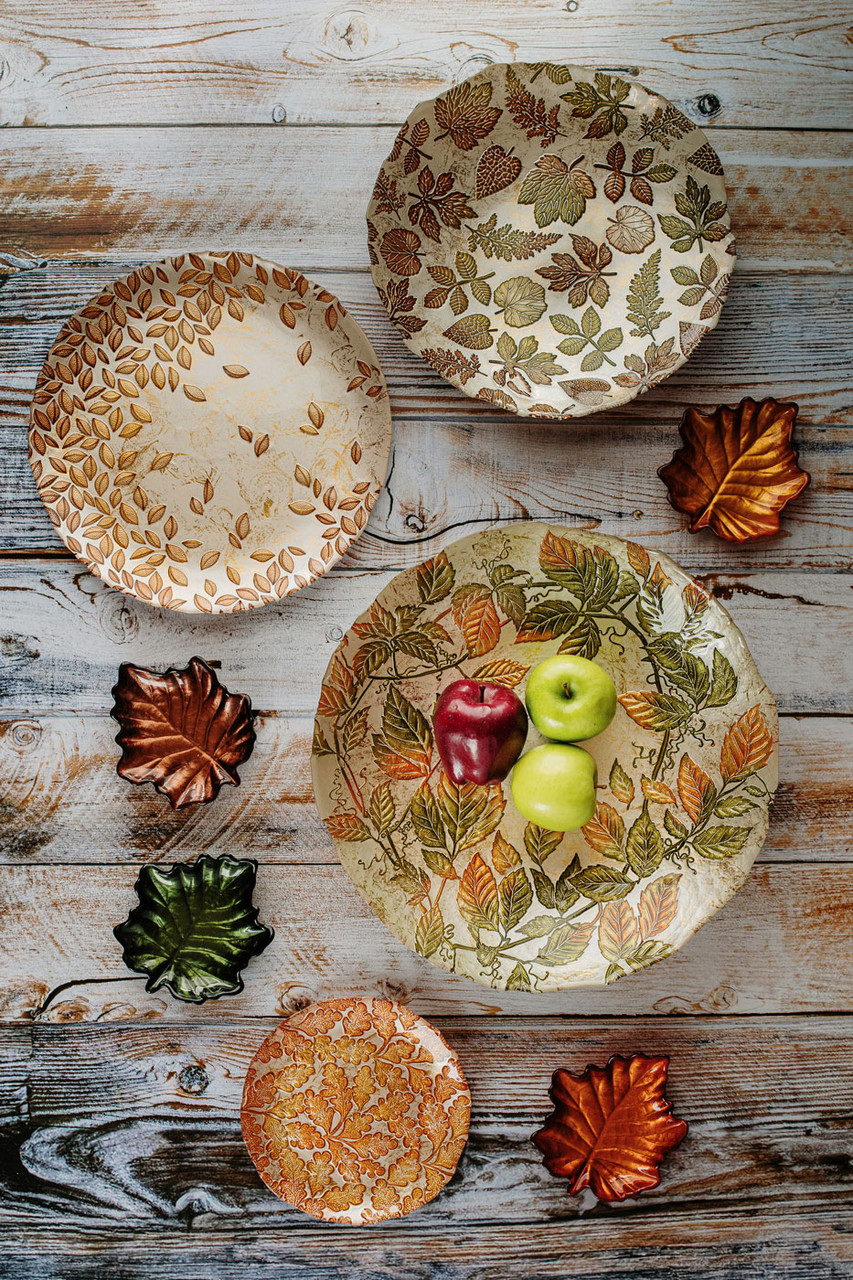 Autunno Glass Salad Plate