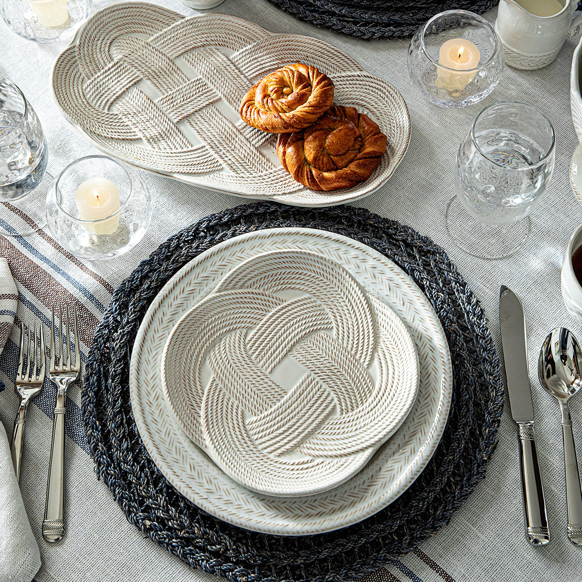 Le Panier White/Delft Dessert/Salad Plate - By Juliska