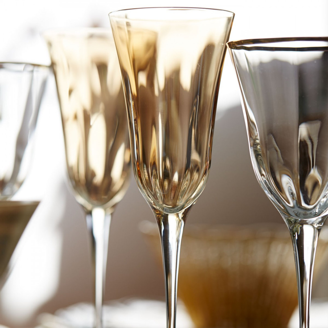 Vietri > Optical Gold Glassware > Highball - Lewis Gifts