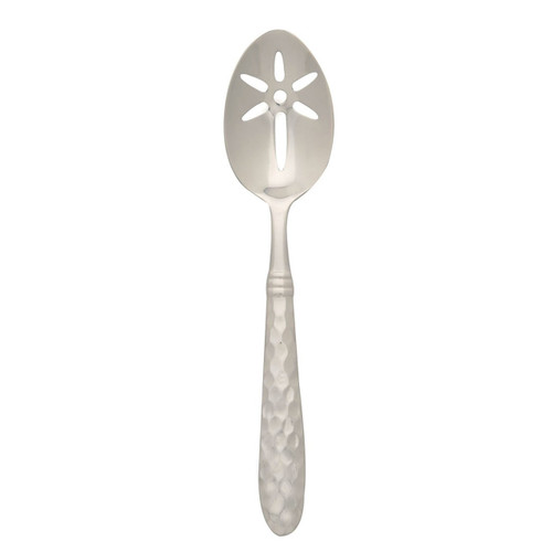 The perfect serving piece for all your vegetables, the Martellato slotted serving spoon! Made from 18/10 stainless steel, you'll love the hammered detail on the handle.
9"L
MLO-9818