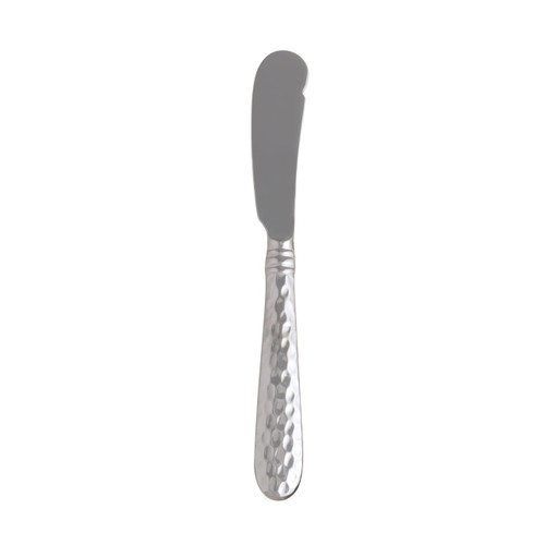 The Martello spreader made of 18/10 stainless steel in Lumezzane, Italy, is forged by Italian artisans that add hammered detail to the flatware piece. A great addition to your Martellato pieces.
7.25"L
MLO-9802