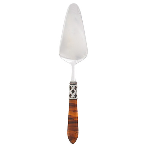 The Aladdin Antique Pastry Server in tortoiseshell with features elegant pearlized handles with the strength of high-grade acrylic and 18/10 stainless steel.
10.5"L
ALD-9808T