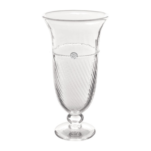 Graham Footed Trumpet Vase

№ B385/C

From our Graham Collection - A few languid stems of your most perfect blooms will compliment the diaphanous beauty of this graceful vase that boasts a cascade of optic glass, with a pattern on the bias, atop an elegant foot. This classic shape is a perfect for statement bouquets.

Measurements: 5" W, 9.5" H
Capacity: 1.25 quarts
Made in Czech Republic
Dishwasher safe, Warm gentle cycle. Hand washing is recommended for large or highly decorated pieces
Not suitable for hot contents, freezer or microwave use.