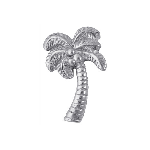 Shade a stack of napkins with this Palm Tree Napkin Weight, in 100% recycled aluminum.
Recycled Sandcast Aluminum
DETAILS & PRODUCT CARE
Dimensions: 3.25in L
Product Care:
Our fine metal is handcrafted from 100% recycled aluminum.
All items are food-safe and will not tarnish.
Handwash in warm water with mild soap and towel dry immediately.
Do not place in dishwasher or microwave.
Avoid extended contact with water, salty or acidic foods; coat lightly with vegetable oil or spray to easily avoid staining.
Warm to 350 degerees for hot foods. Freeze or chill for summer entertaining.
Cutting directly on the metal surface will scratch the finish.
Occasional use of non-abrasive metal polish will revive luster.