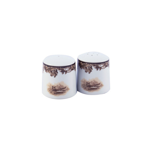 C.E. Corey Aiken Hound Salt & Pepper Set

This timeless pattern was inspired by the fox hunting scene of Aiken, South Carolina and is ideal for casual or formal dining as it features beautifully detailed hunt scene with oak leaves and acorns. Microwave and dishwasher safe.  Every piece in the Aiken Collection is available with either the Fox or the Hound.

2.25"H

CEA-7046H