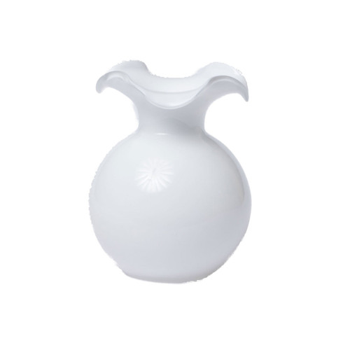 Vietri Hibiscus White Small Fluted Vase

HBS-8581W
6.25"D, 7"H

Mouthblown glass transforms into the graceful Hibiscus White Medium Fluted Vase from plumpuddingkitchen.com, as delicate petals dance around the top expressing joy and happiness. Versatile and elegant, this collection is a lovely accent to your coffee table or dining room.
 