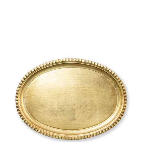 Vietri Florentine Wooden Small Oval Tray

FWD-6210
12.75"L, 9.25"W

Florentine Wooden Accessories from plumpuddingkitchen.com, inspired by the artistry of the Renaissance, blend ancient techniques with modern interpretation resulting in classic shapes and soft curves. 

Maestro artisans handcarve each piece before applying a beautiful gold leaf. 