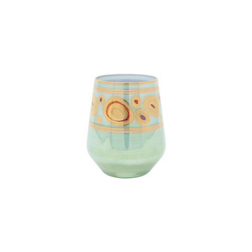 Vietri Regalia Wine Glass- Cream Vietri Discover a World of