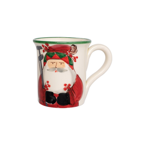 Old St. Nick Mug - Golfing from plumpuddingkitchen.com, provides us a glimpse into Old St. Nick’s daily adventures leading up to preparations for each holiday season.