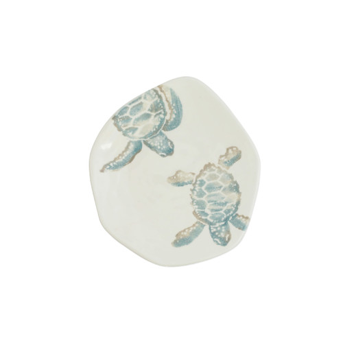 Vietri Tartaruga Turtle with Body Salad Plate

TAR-9701C
8.5"D

Maestro artisan, Gianluca Fabbro, uses a unique sponging technique on Tartaruga, blending soft hues of the sea and sand to illustrate the story of baby sea turtles leaving their nest for the first time.

Handpainted on terra bianca in Veneto.

Dishwasher and microwave safe.