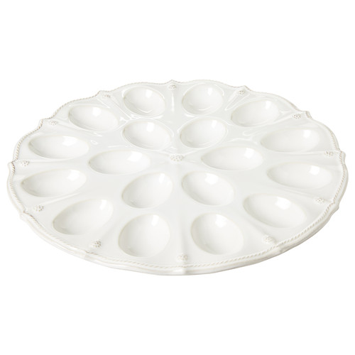 Juliska Berry & Thread Whitewash Deviled Egg Platter
JA96/W
13.75" D
From Juliska's Berry & Thread Collection - Display your Deviled Eggs in this platter that boasts a scalloped rim replete with our rustic thread and berry motif, and take it to your next potluck.