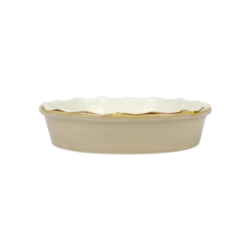 Vietri Italian Bakers Cappuccino Pie Dish

ITB-CP2959
9"D, 2"H, 1Qt

Featuring scalloped edges and a fun neutral hue, the Italian Bakers Cappiccino Pie Dish from plumpuddingkitchen.com is handcrafted of Italian stoneware in Umbria.

This unique size and fun shape is perfect for holiday gatherings and family get-togethers. | Care: Dishwasher, Microwave, Oven, Freezer Safe | Material: Italian Stoneware