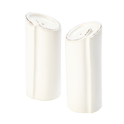 Rustic yet chic, the Lastra White Salt and Pepper Shakers add a clean and sophisticated feel to your table. An overlapping wooden mold, used for centuries to form cheeses throughout Italy, inspired this collection.
4"H
LAS-2608W